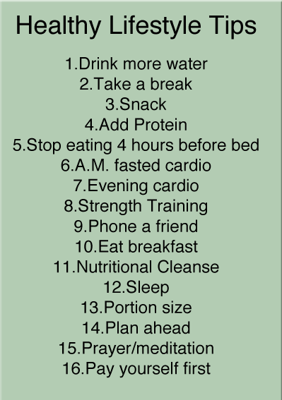 Healthy Lifestyle Tips