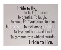 I ride to live