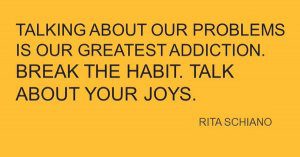 Talk about your joys