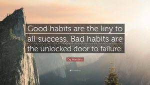 Good Habits are the Key to Success