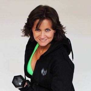 Lori Ann King, body builder modeling Stealthletic Gear