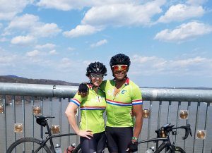 Lori Ann King, Jimmie D King, cycling Hudson Valley Walkway, DateRide