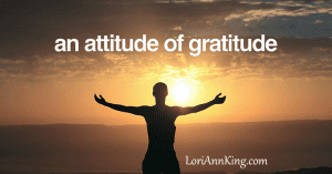 An attitude of gratitude