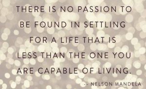 No passion in settling, Nelson Mandela