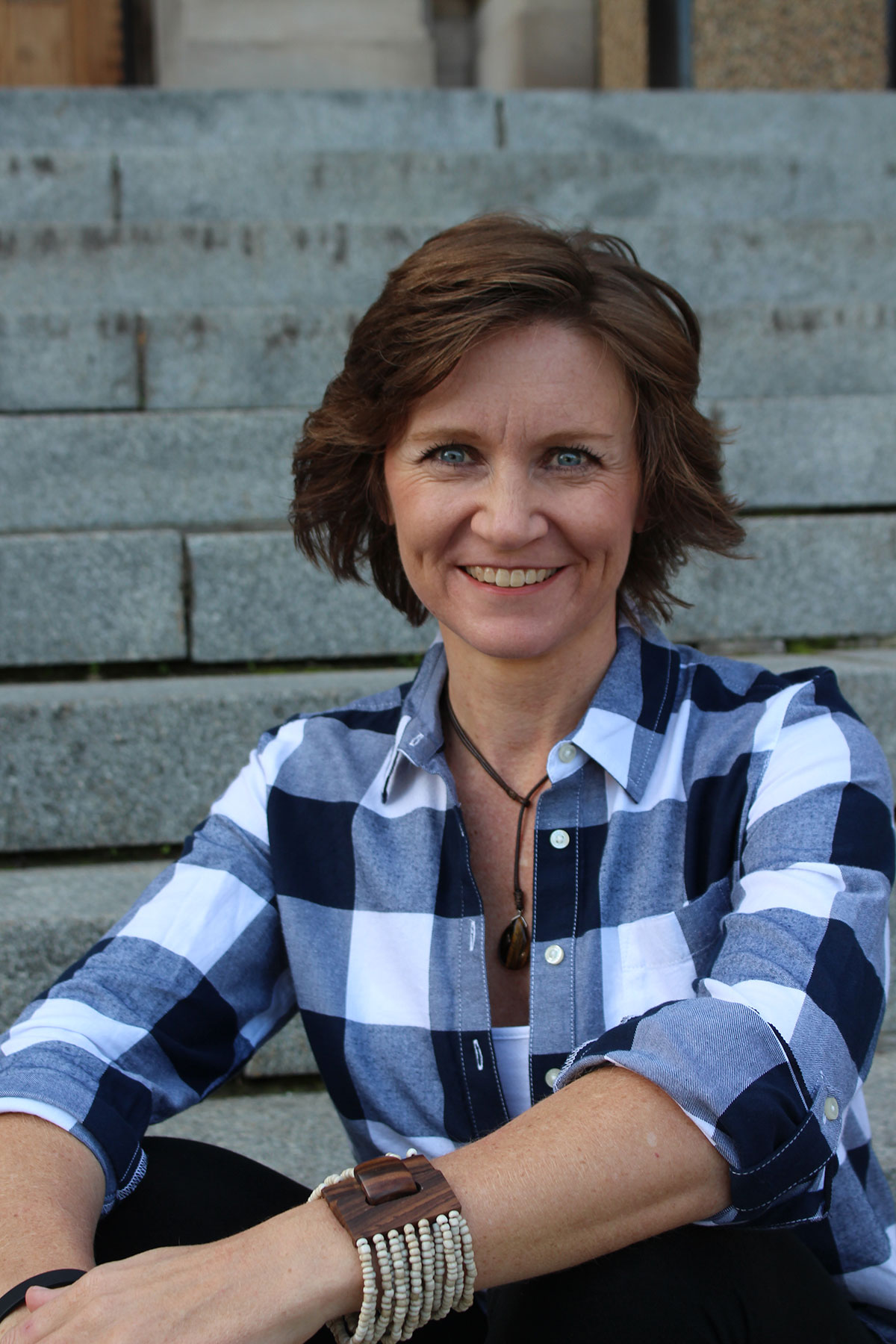 Lori Ann King plaid